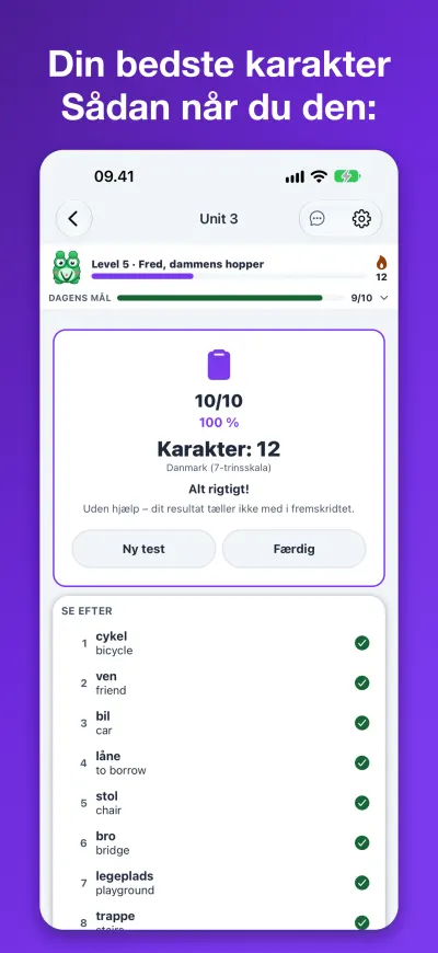 Din bedste karakter Sådan når du den: