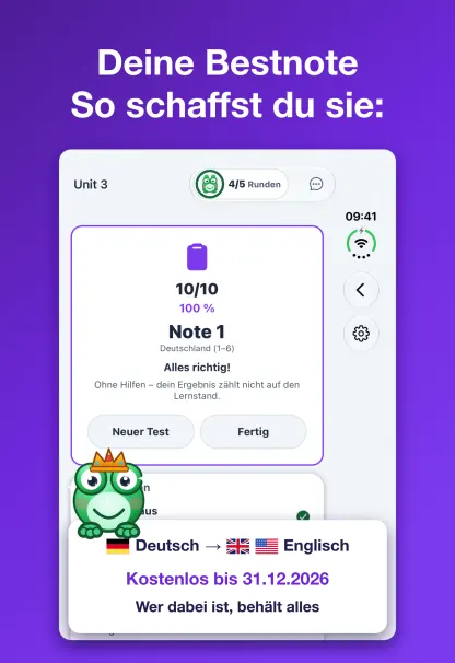 Aufgeklappt: die Tastatur unter den Daumen