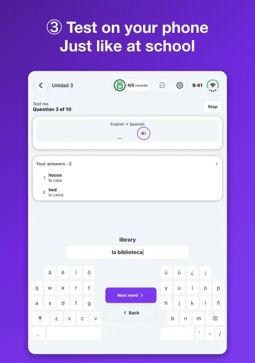 Learn vocabulary on the iPhone Duo