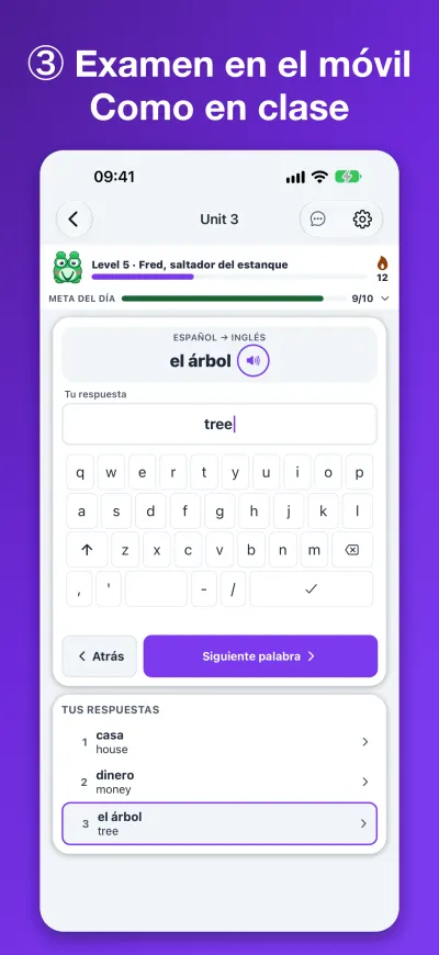 ③ Examen en el móvil Como en clase