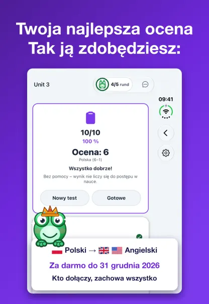 Rozłożony: klawiatura pod kciukami