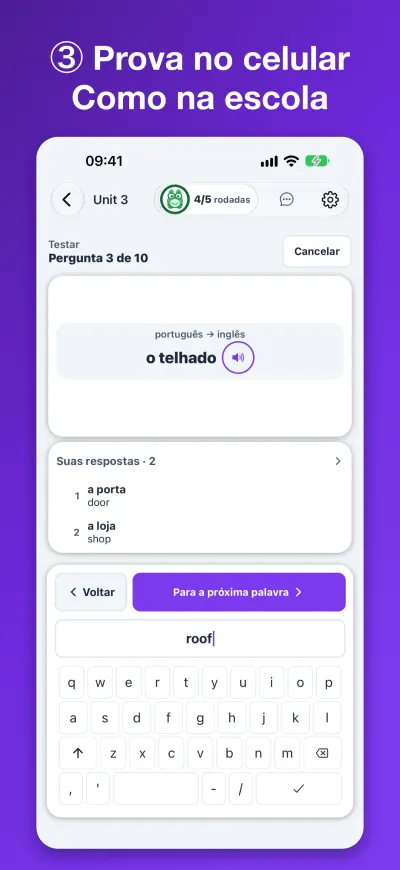 ③ Prova no celular Como na escola
