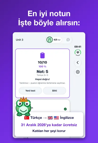 Açıkken: klavye başparmaklarının altında